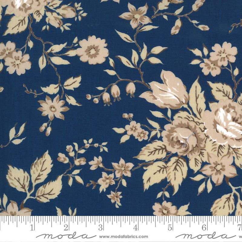 Crystal Lane Winter Blue store beige blomster 2981 15