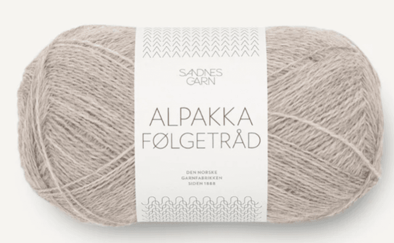 ALPAKKA FØLGETRÅD LYS BEIGEMELERT 2650