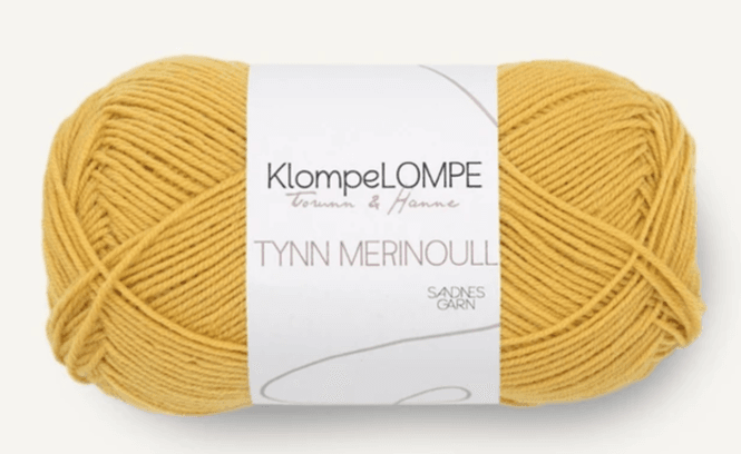Hovedbilde KLOMPELOMPE TYNN MERINOULL MAISGUL 2025