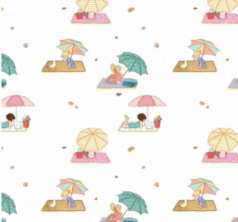White Beach Umbrellas