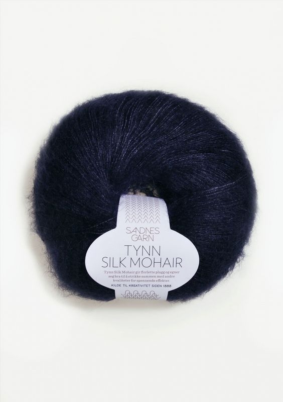 Tynn Silk Mohair Tynn Silk Mohair Dyp Marine 5581