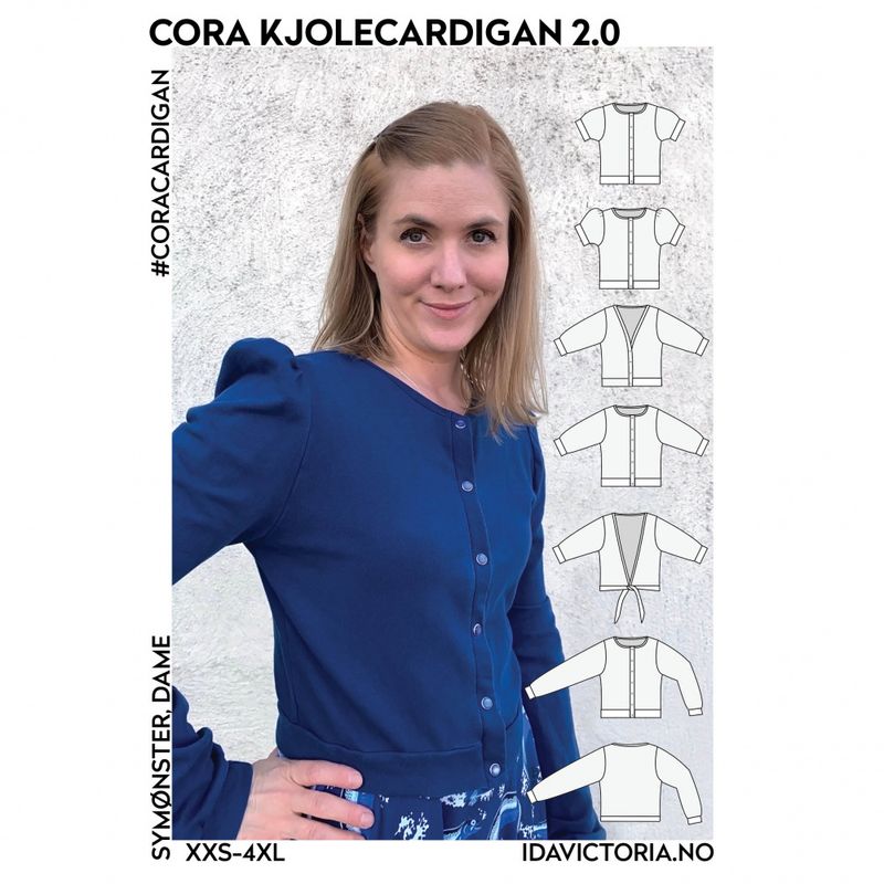 Cora Kjolecardigan 2.0 (XXS-4XL)